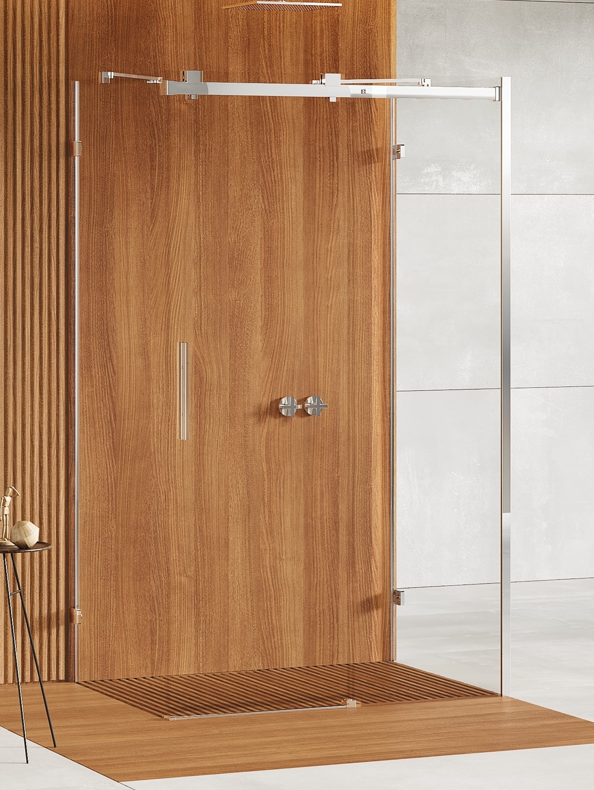 New Trendy Softi X cabina de ducha 100x100 cm cuadrada cromo brillo/vidrio transparente EXK-5326