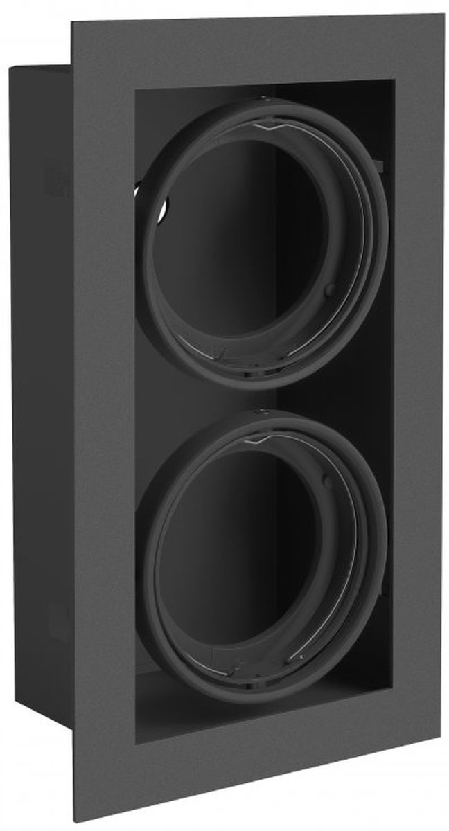 GTV Pireo lámpara empotrada 2x50 W negro OP-PIREO2-20