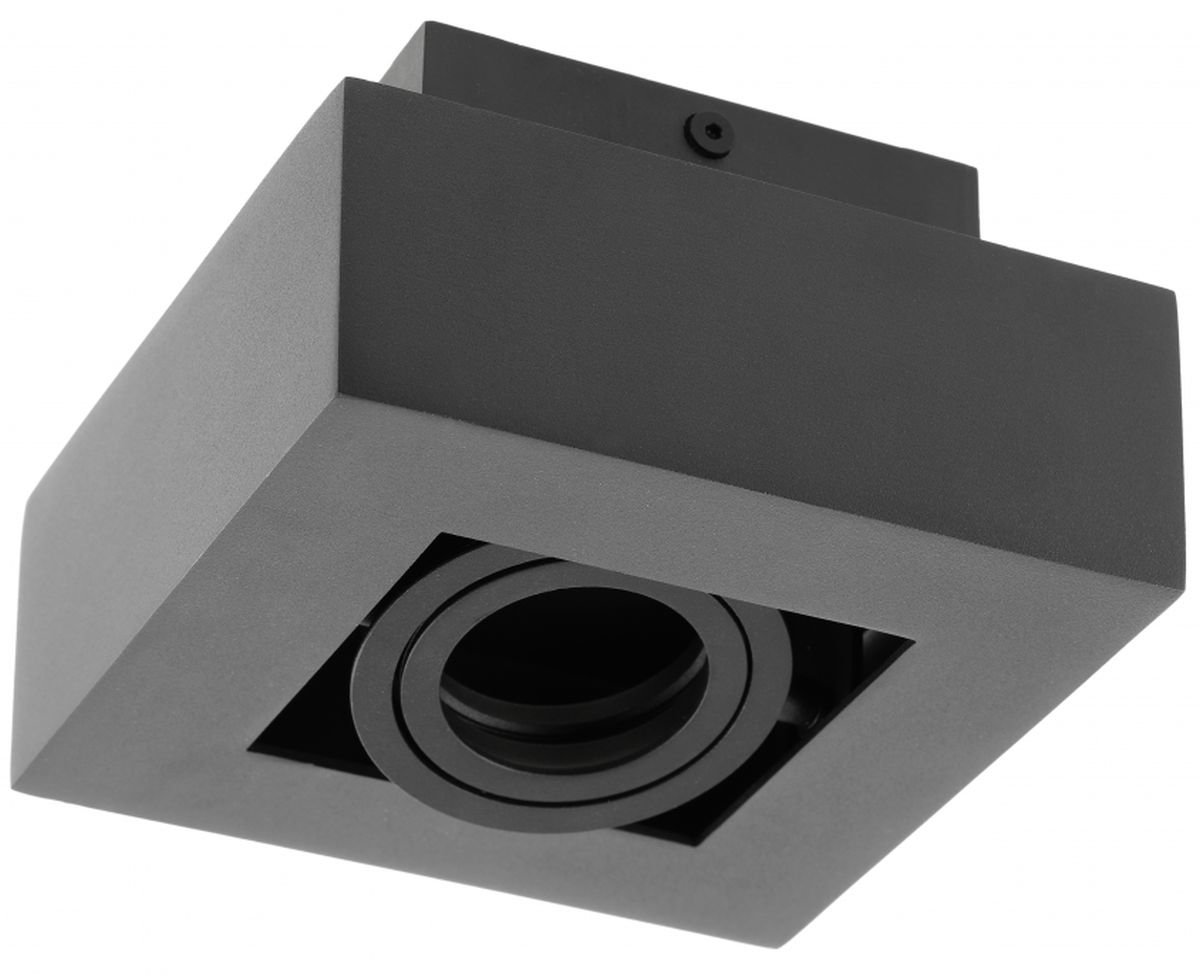 GTV Aster lámpara empotrada 1x50 W negro OS-AS1GU10-10