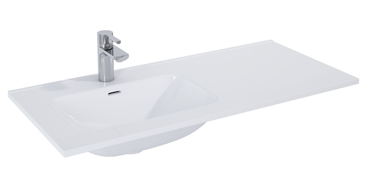 Elita Skappa lavabo 101x46.6 cm rectangular para mueble-con encimera blanco RE041004068060