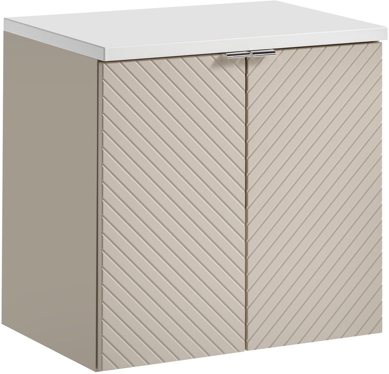 Conjunto armario Comad Viva Cashmere VIVA CASHMERE 82-60-2D, encimera Comad Nova White NOVA WHITE 89-60