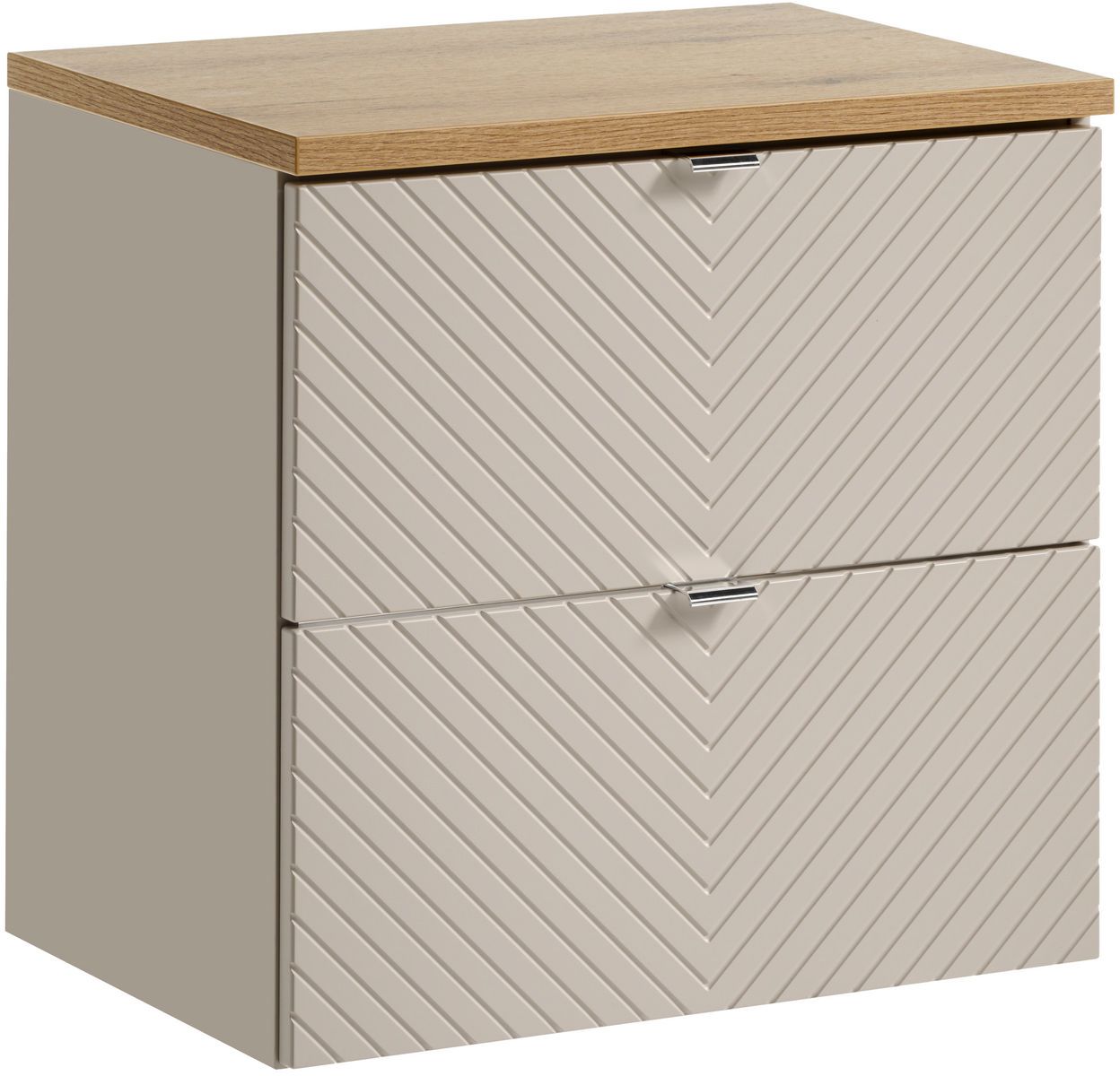 Conjunto armario Comad Viva Cashmere VIVA CASHMERE 82-60-2S, encimera Comad Nova Oak NOVA OAK A 89-60