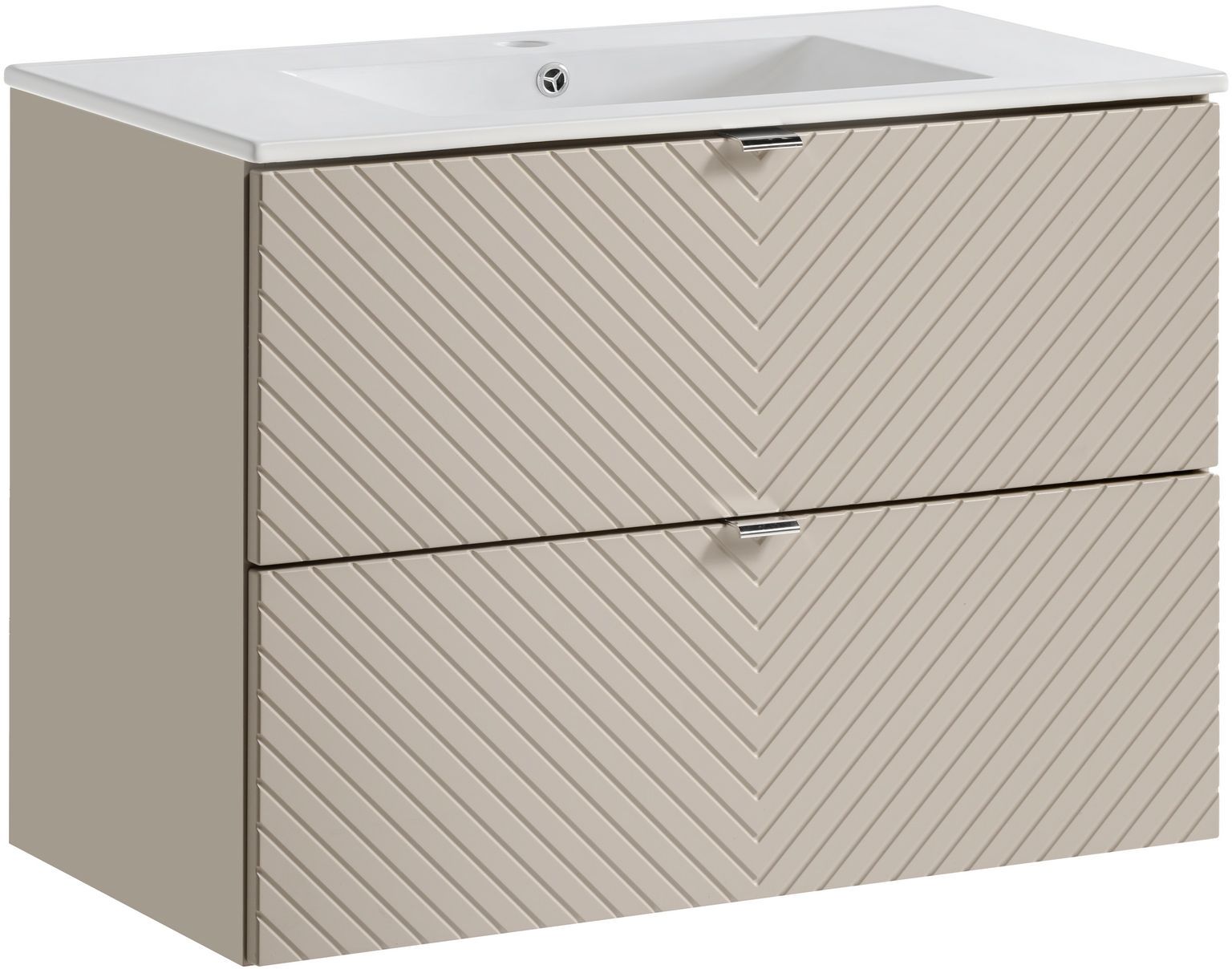 Conjunto armario Comad Viva Cashmere VIVA CASHMERE 82-80-2S, lavabo Comad Dance White CFP-8009DANCE80DP