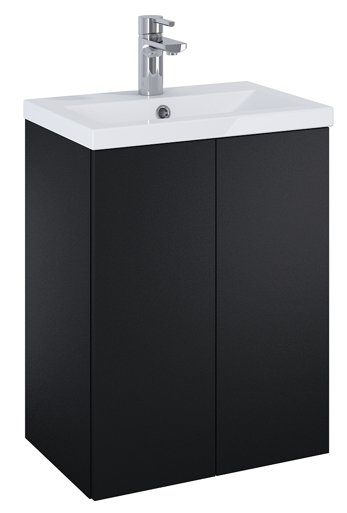 Elita Kido lavabo con mueble 50.6 cm negro RE020500117160