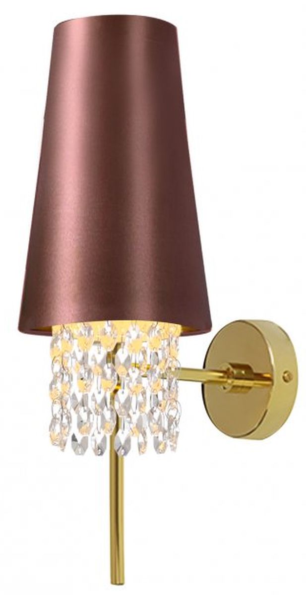 GTV Nesto lámpara de pared 1x40 W oro-marrón OS-NES2-42-DEC