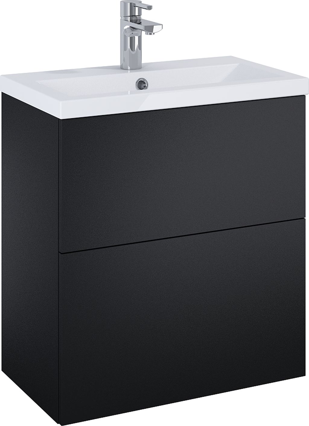 Elita Kido lavabo con mueble 60 cm negro RE020601117160
