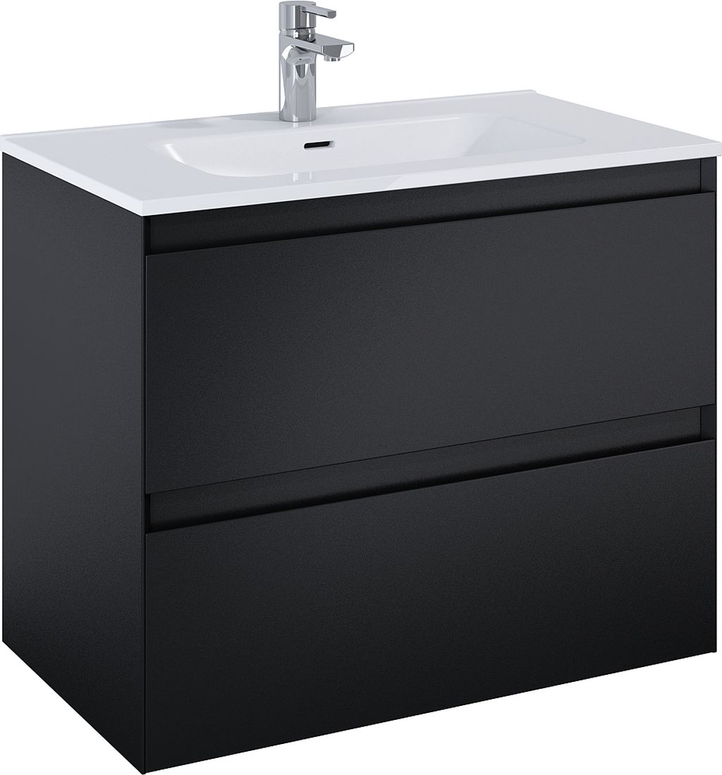 Elita Split armario 80x45.8x63.5 cm suspendido, para lavabo negro RE010800057160