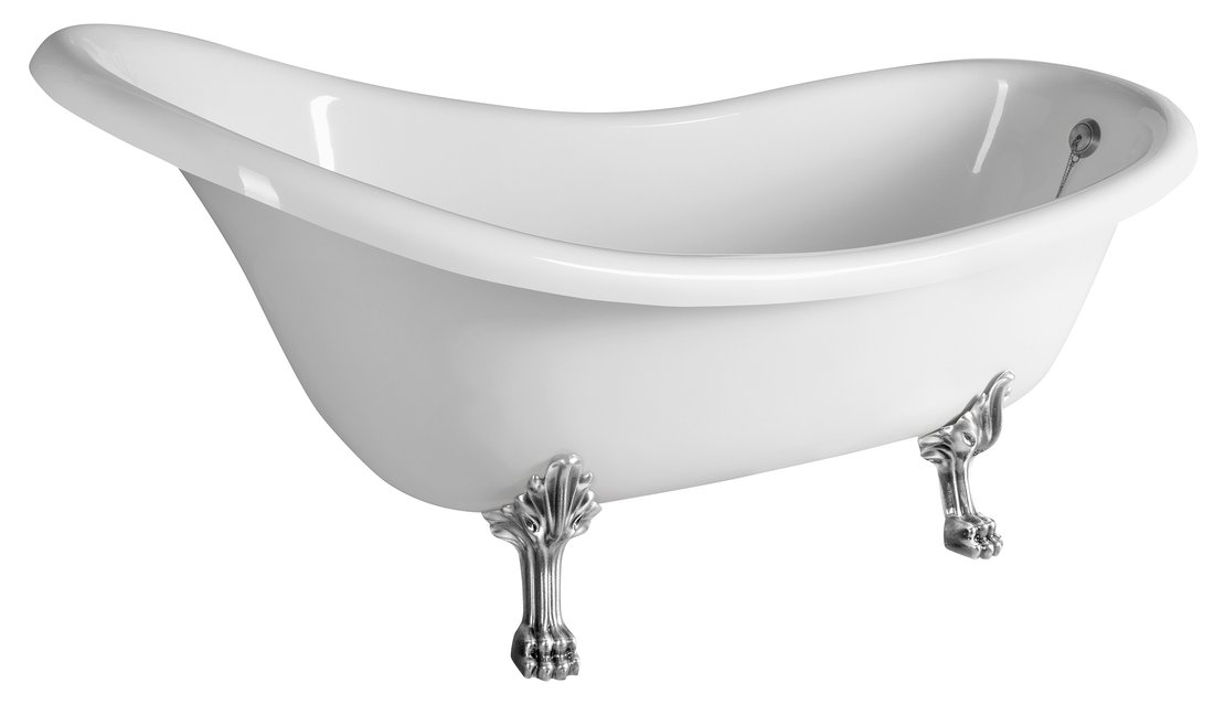 Polysan Brixton bañera exenta 174x83 cm oval blanco 94817