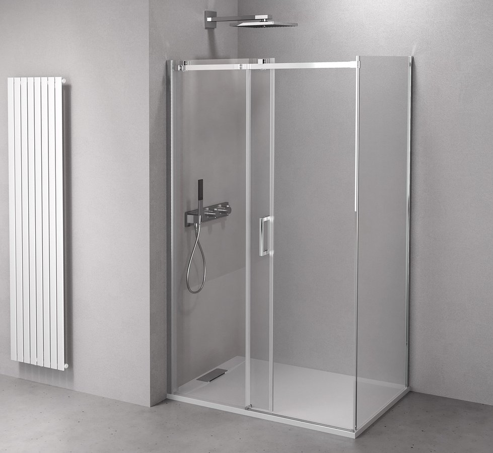 Polysan Thron Line mampara de ducha 70 cm cromo brillante/vidrio transparente TL3070