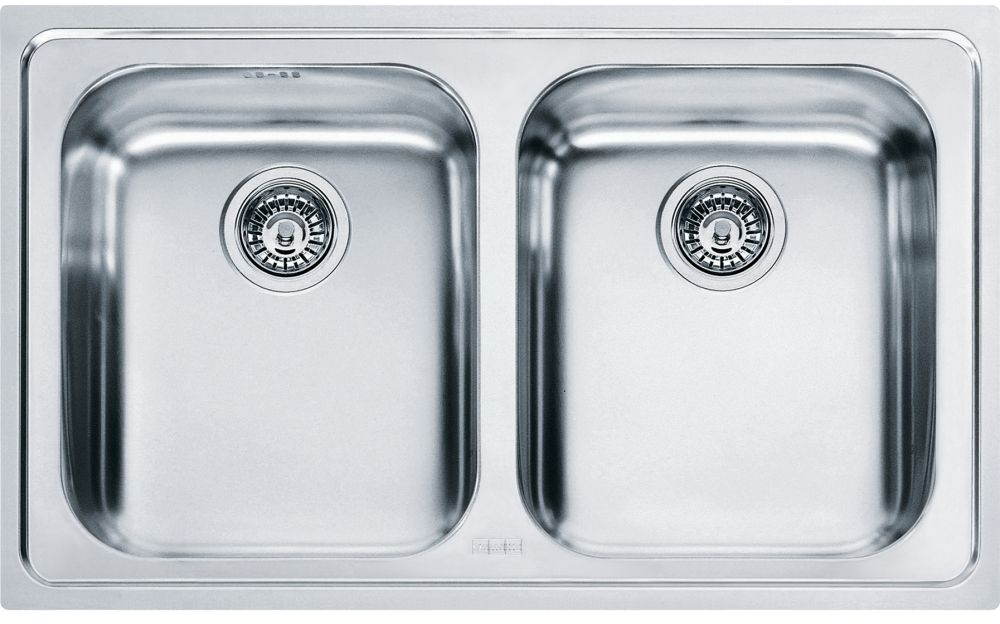 Franke Logica fregadero de acero 79x50 cm acero 101.0153.289
