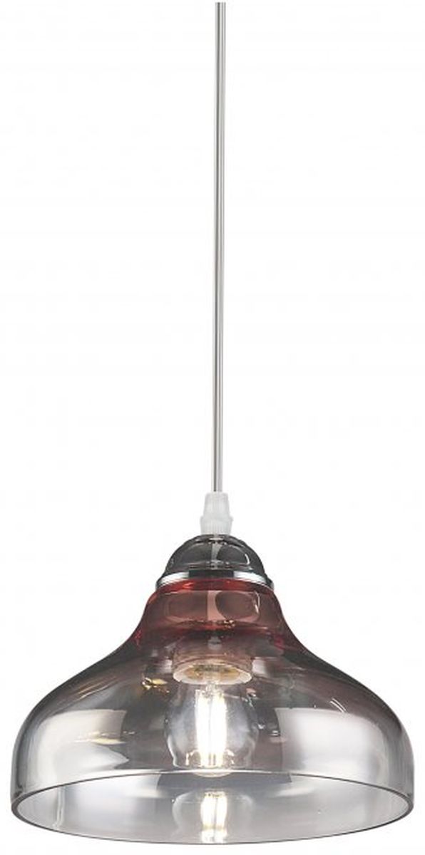 GTV Marite lámpara colgante 1x40 W negro-transparente OS-MARI-10-DEC