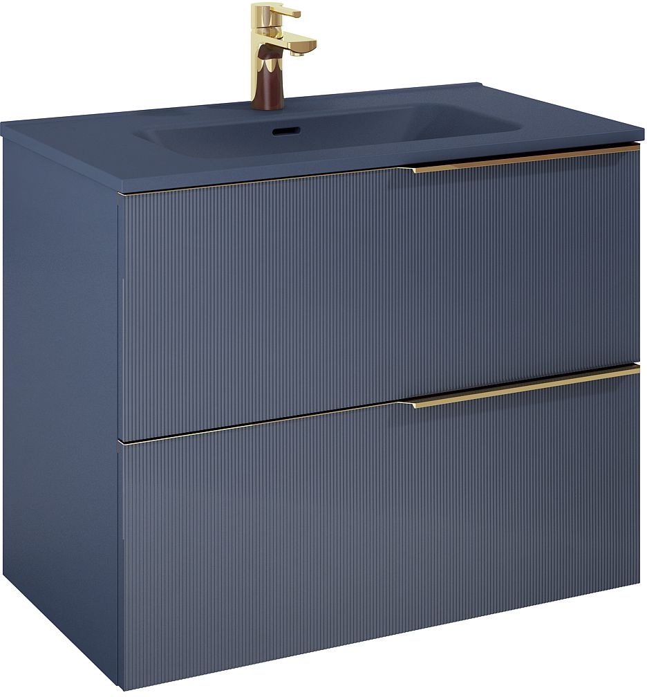 Elita Soho armario 80x45.3x63.5 cm suspendido, para lavabo azul RE010804047030