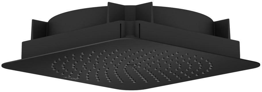 Axor Citterio cabezal de ducha 27x27 cm cuadrada negro 28794670