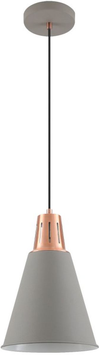 GTV Gianni lámpara colgante 1x40 W oro-gris/gris ceniza OS-GIAN-E27-16-DEC