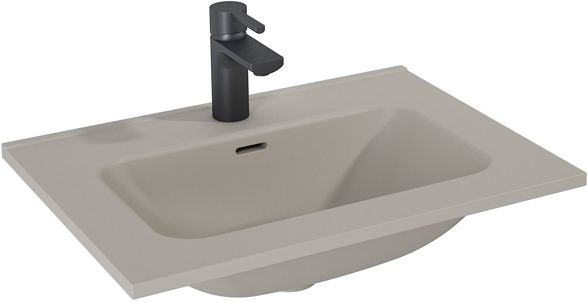 Elita Skappa lavabo 60.8x46 cm rectangular para mueble marrón/beige RE040603067020