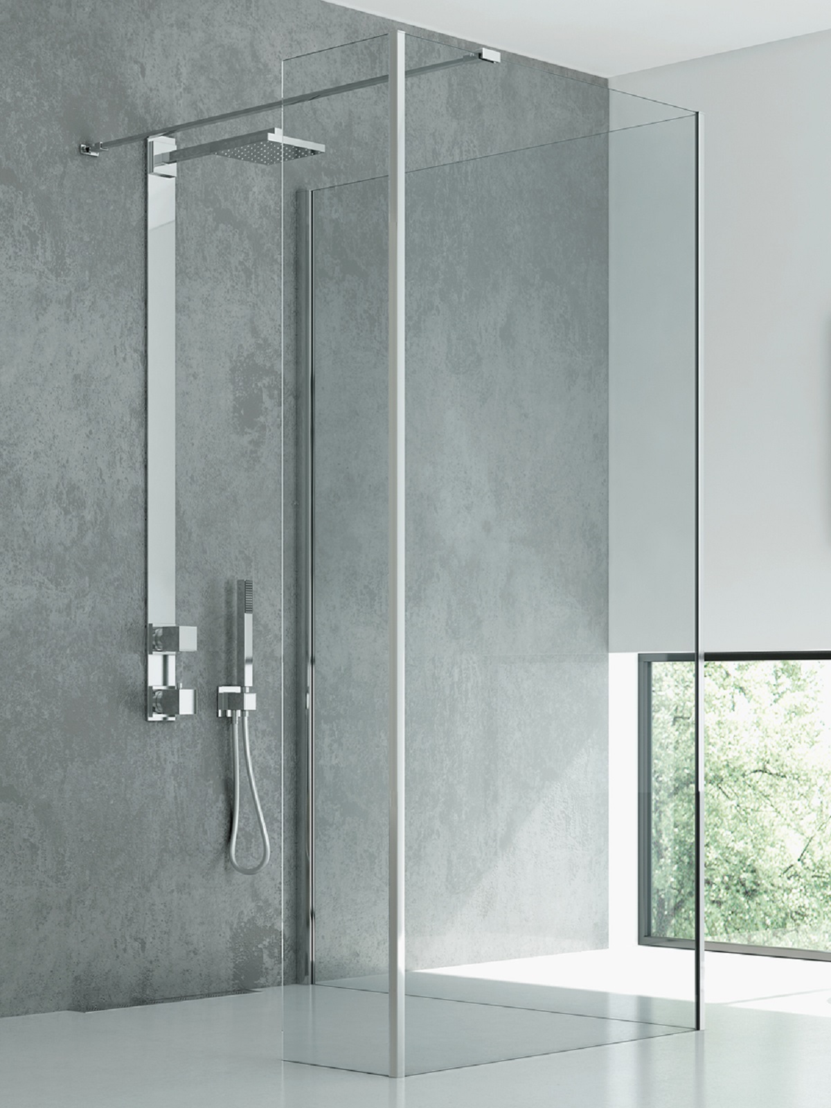 New Trendy New Modus ścianka prysznicowa walk-in 120 cm chrom połysk/szkło przezroczyste EXK-5493
