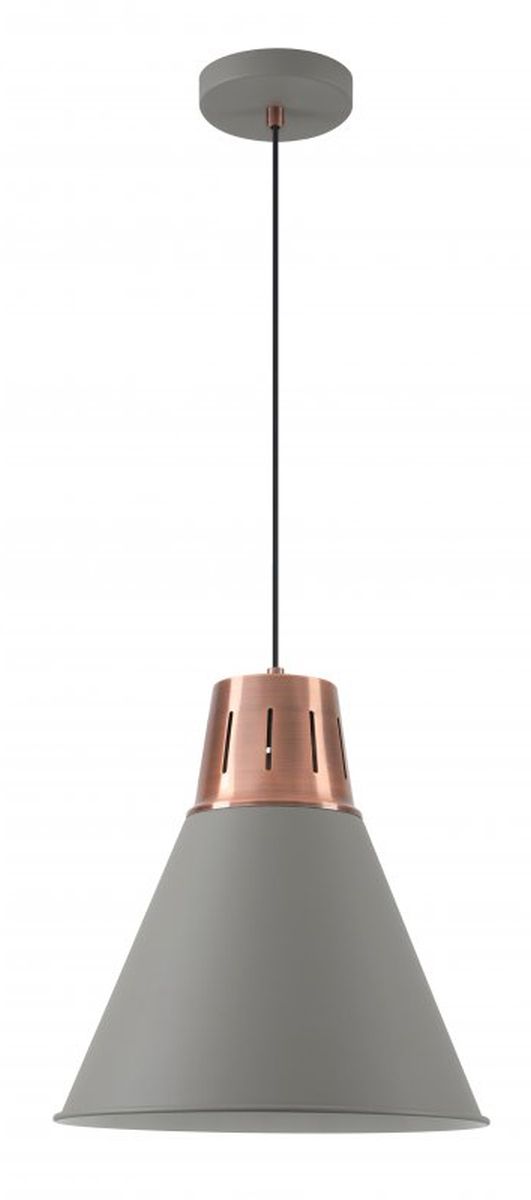 GTV Gianni lámpara colgante 1x40 W oro-gris/gris ceniza OS-GIAN-L-E27-16-DEC
