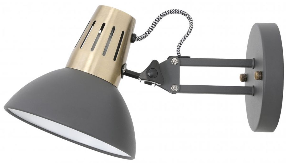 GTV Artemia lámpara de pared 1x40 W negro-oro OS-ART-E27-10-DEC