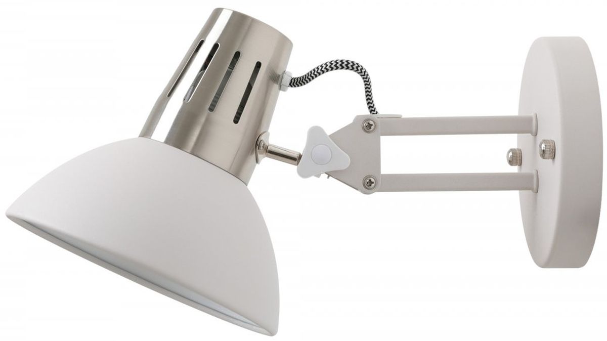 GTV Artemia lámpara de pared 1x40 W blanco OS-ART-E27-00-DEC