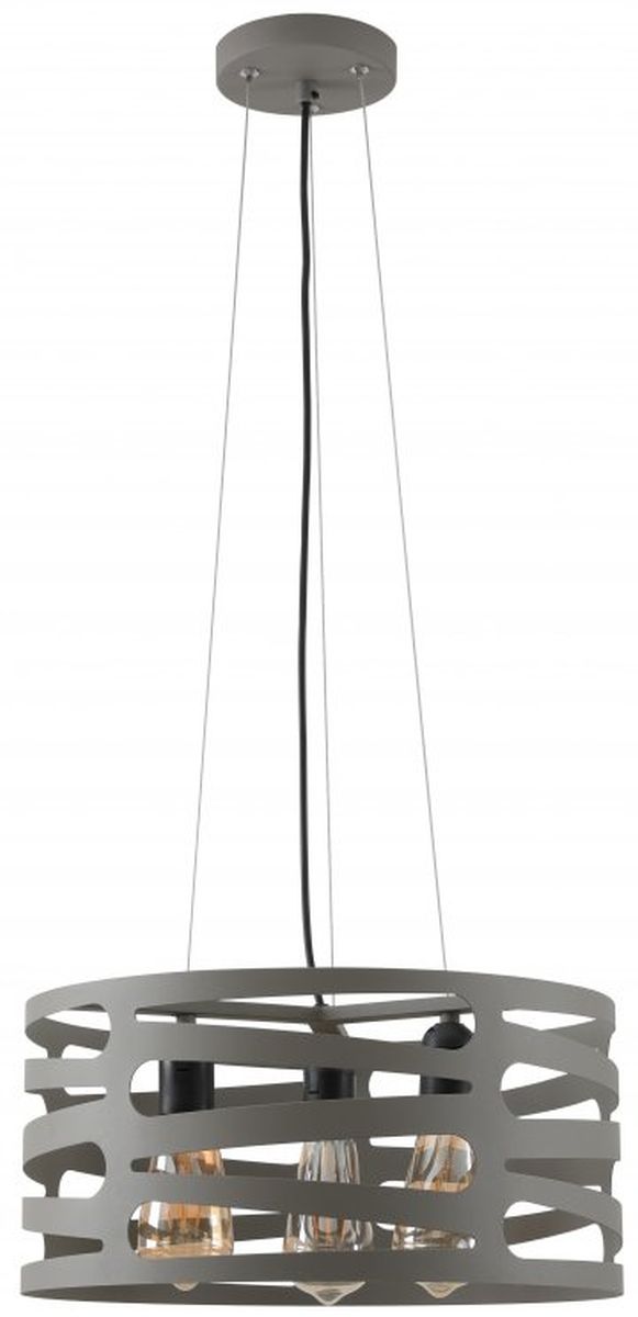 GTV Marisa lámpara colgante 3x40 W gris/gris ceniza OS-MAR-E27-15-DEC