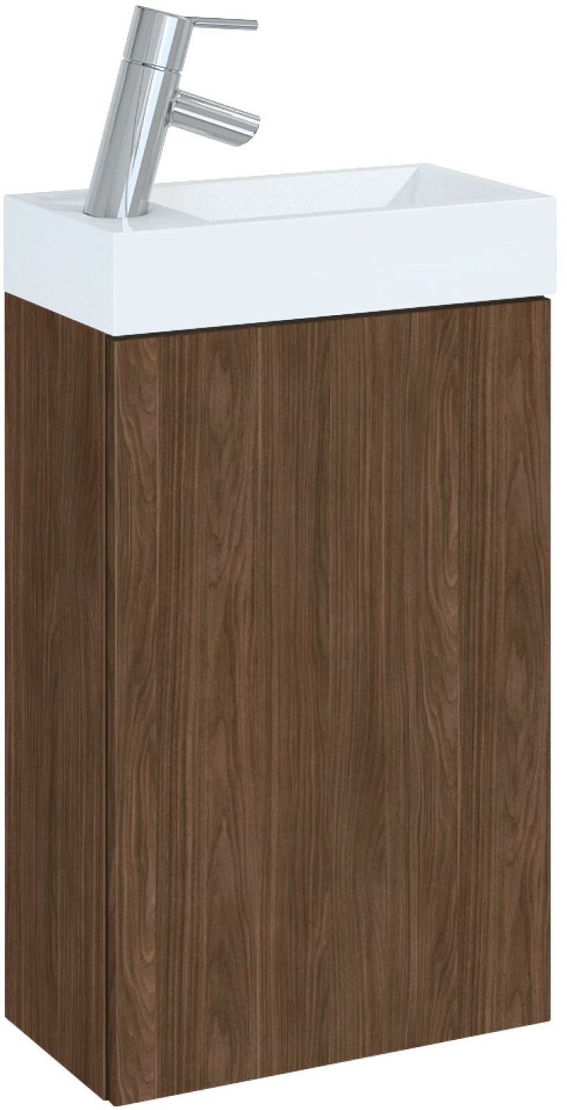 Elita Young Basic lavabo con mueble 40.2 cm nogal RE168992007060