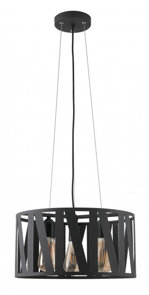 GTV Melody lámpara colgante 3x40 W negro OS-MEL-E27-10-DEC