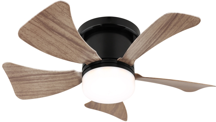 Globo Lighting Hines lámpara de techo 1x9 W negro-madera 03609H