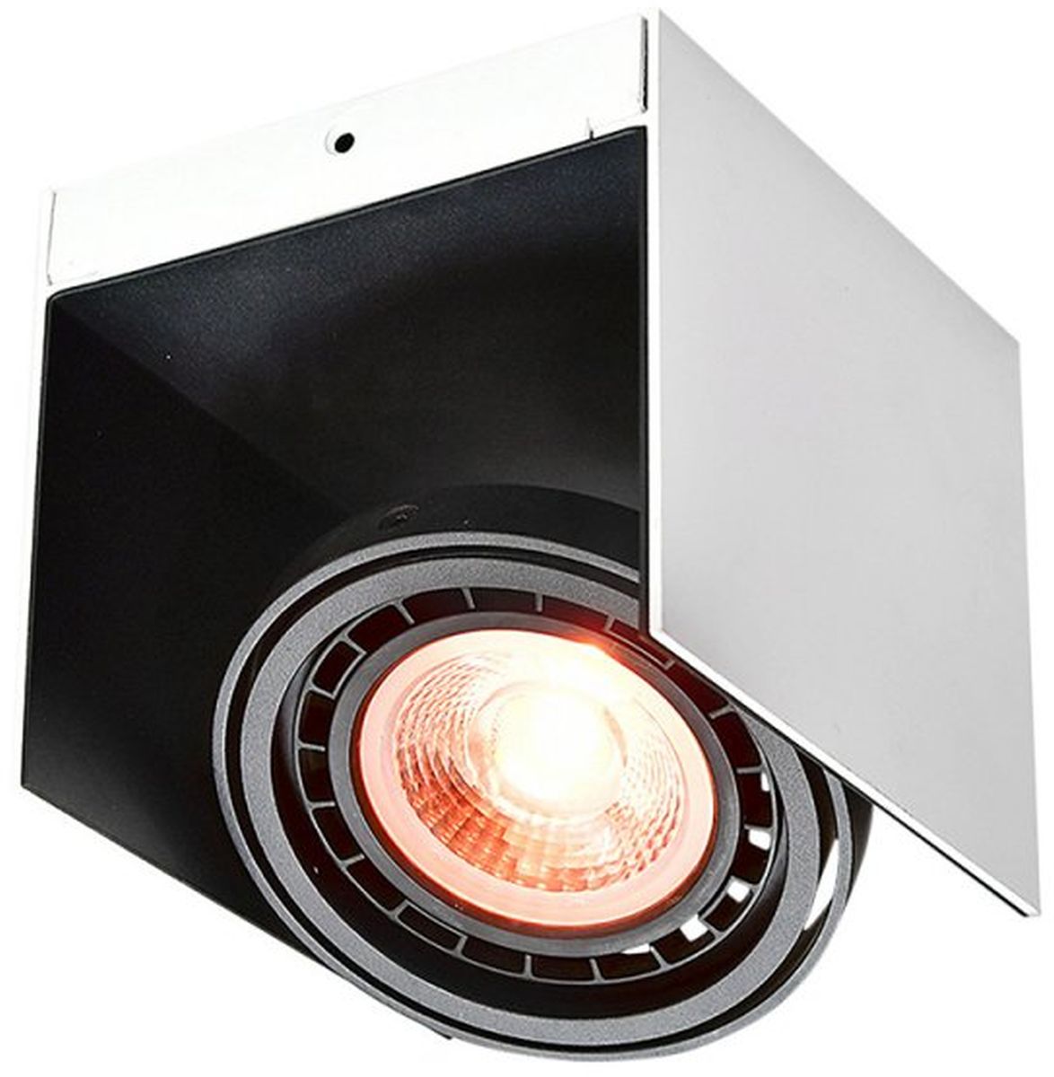 GTV Verso lámpara de techo 1x40 W blanco-negro OS-VERSO-06-DEC