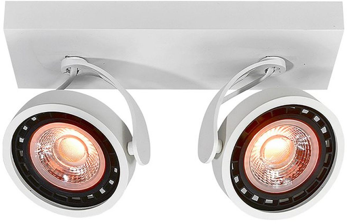 GTV Wally lámpara de techo 2x40 W blanco OS-WALLY2-00-DEC