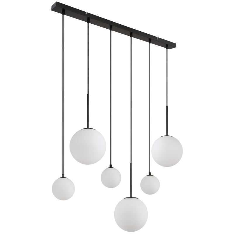 Globo Lighting Hallie lámpara colgante 6x9 W blanco-negro 15168-6