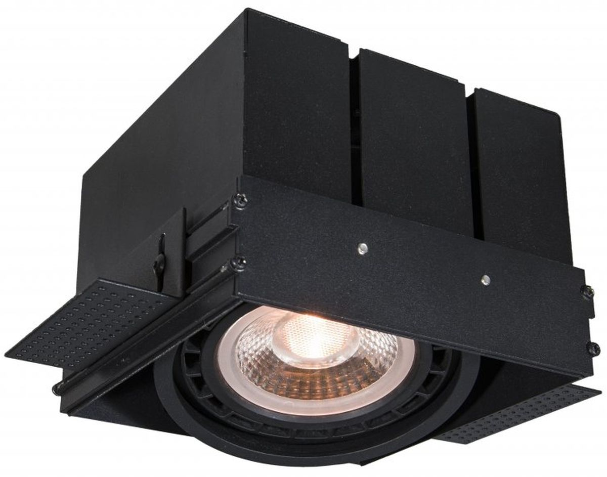 GTV Milo lámpara empotrada 1x40 W negro OS-MILO-10-DEC