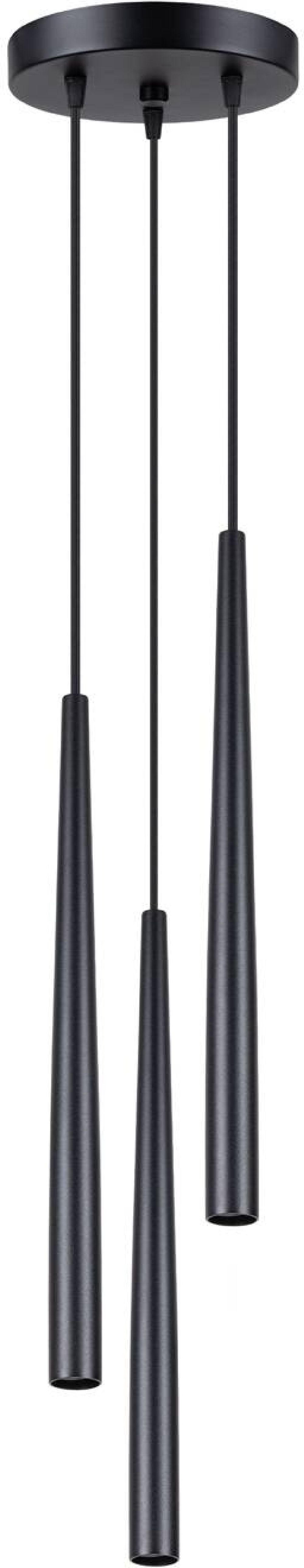 Sollux Lighting Bliss lámpara colgante 3x8 W negro SL.1463