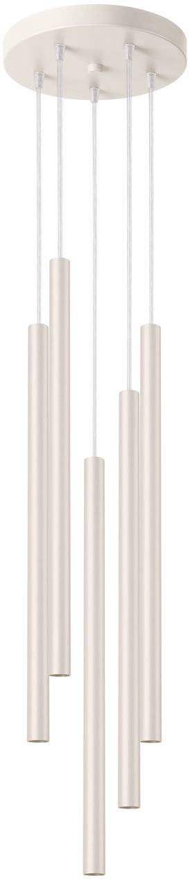 Sollux Lighting Pastelo lámpara colgante 5x8 W beige SL.1516