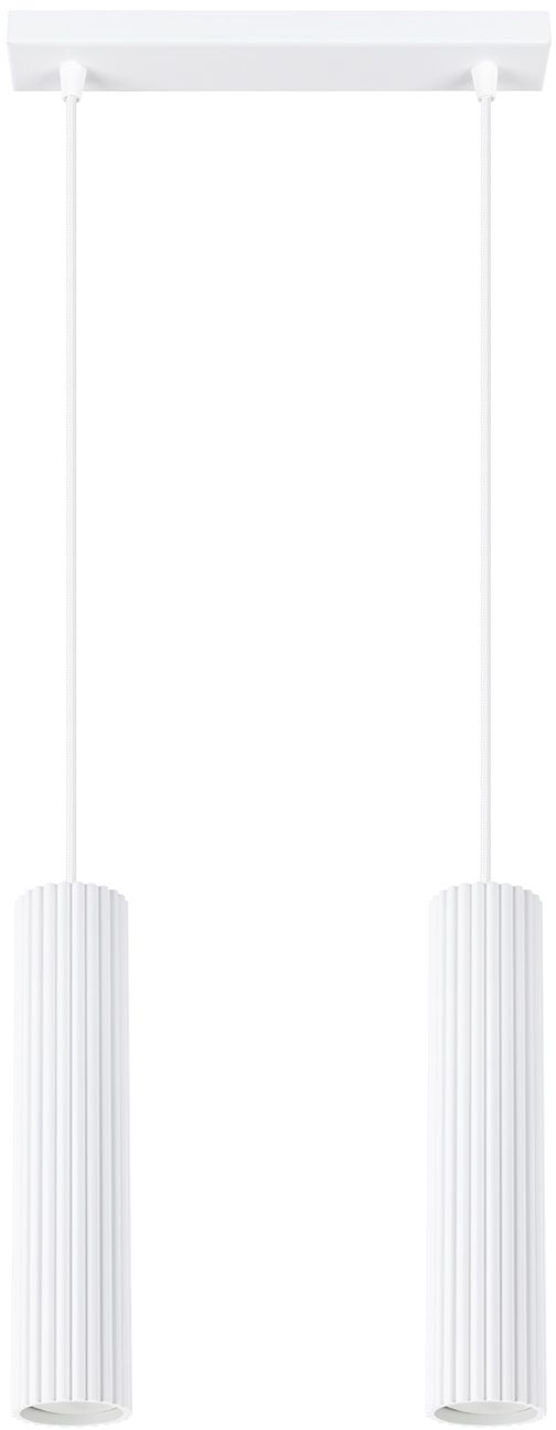 Sollux Lighting Karbon lámpara colgante 2x10 W blanco SL.1536