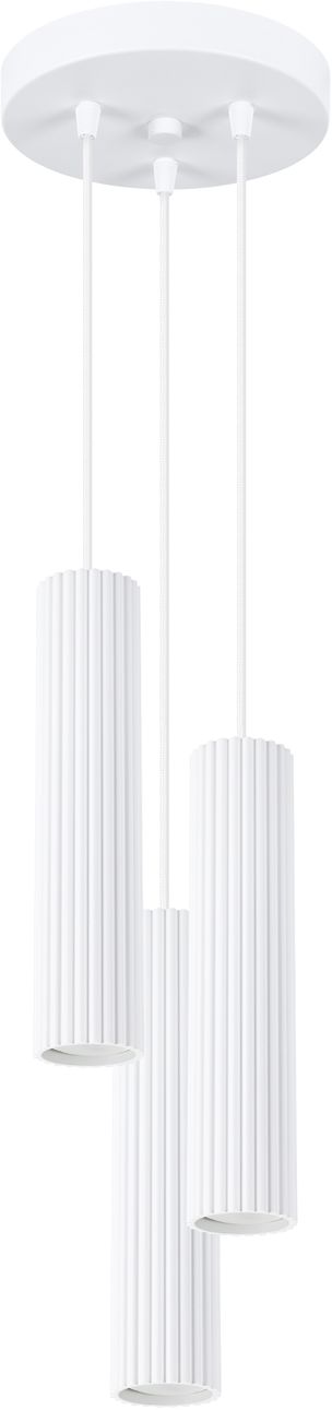 Sollux Lighting Karbon lámpara colgante 3x10 W blanco SL.1538