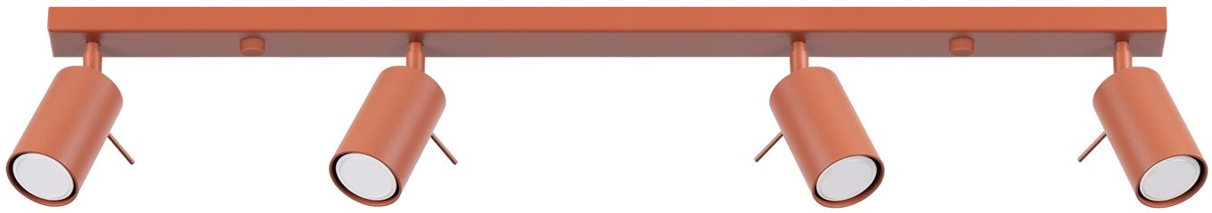 Sollux Lighting Ring lámpara de techo 4x10 W rojo SL.1510