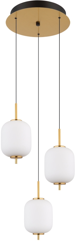 Globo Lighting Ewald lámpara colgante 3x20 W latón 15217-3