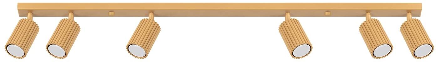 Sollux Lighting Karbon lámpara de techo 6x10 W oro SL.1566