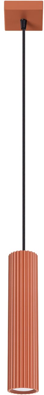 Sollux Lighting Karbon lámpara colgante 1x10 W rojo SL.1630