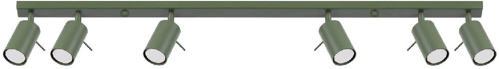 Sollux Lighting Ring lámpara de techo 6x10 W verde SL.1505