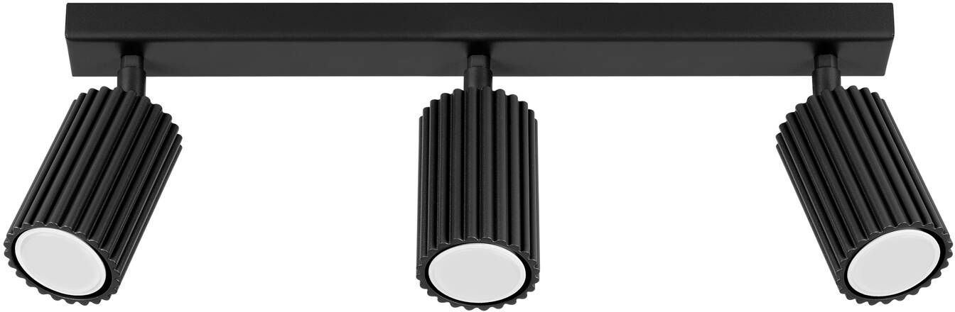 Sollux Lighting Karbon lámpara de techo 3x10 W negro SL.1581