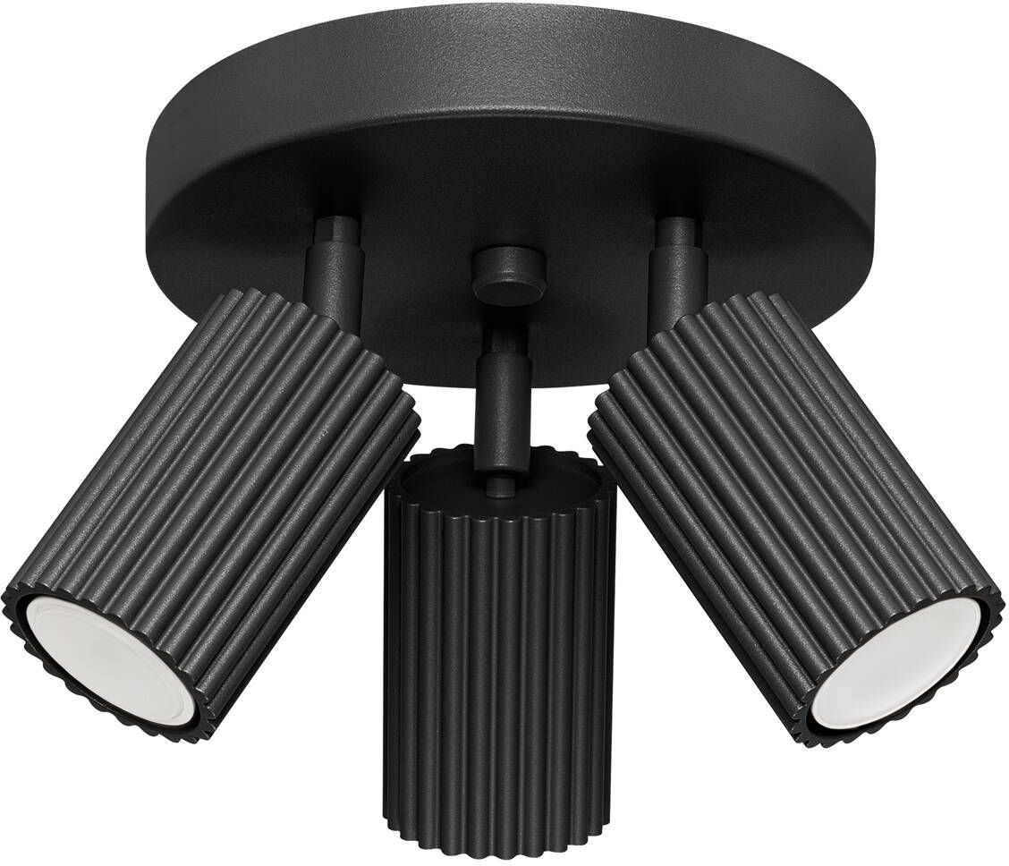 Sollux Lighting Karbon lámpara de techo 3x10 W negro SL.1582