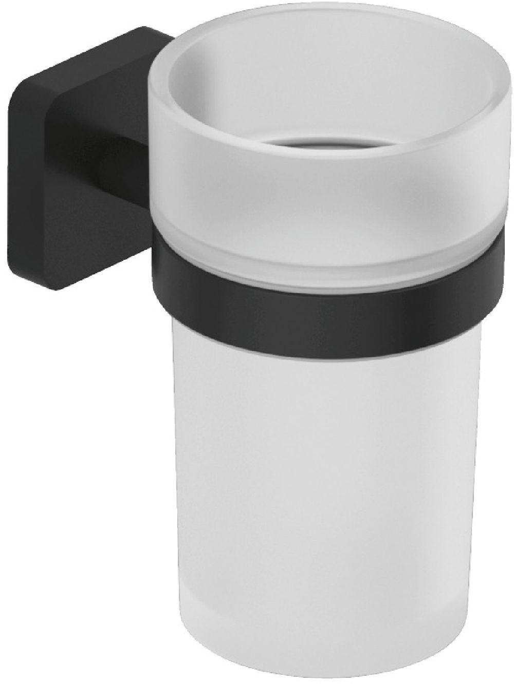 Kludi Vela S vaso para cepillos de dientes negro 2597539