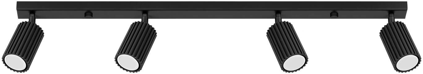 Sollux Lighting Karbon lámpara de techo 4x10 W negro SL.1584