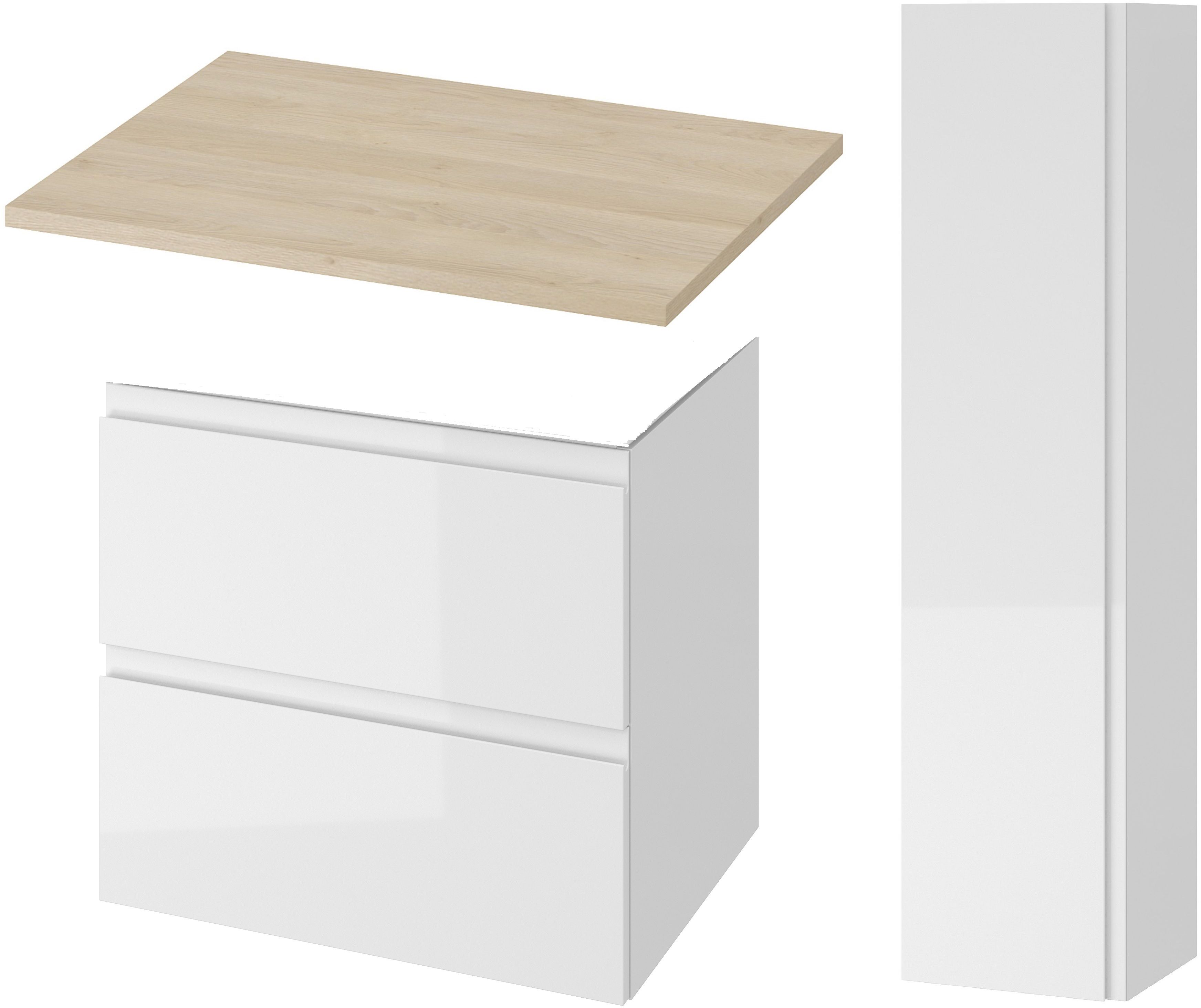Conjunto armario Cersanit Moduo S590-020-DSM, armario Cersanit Moduo S590-010-DSM, S590-022
