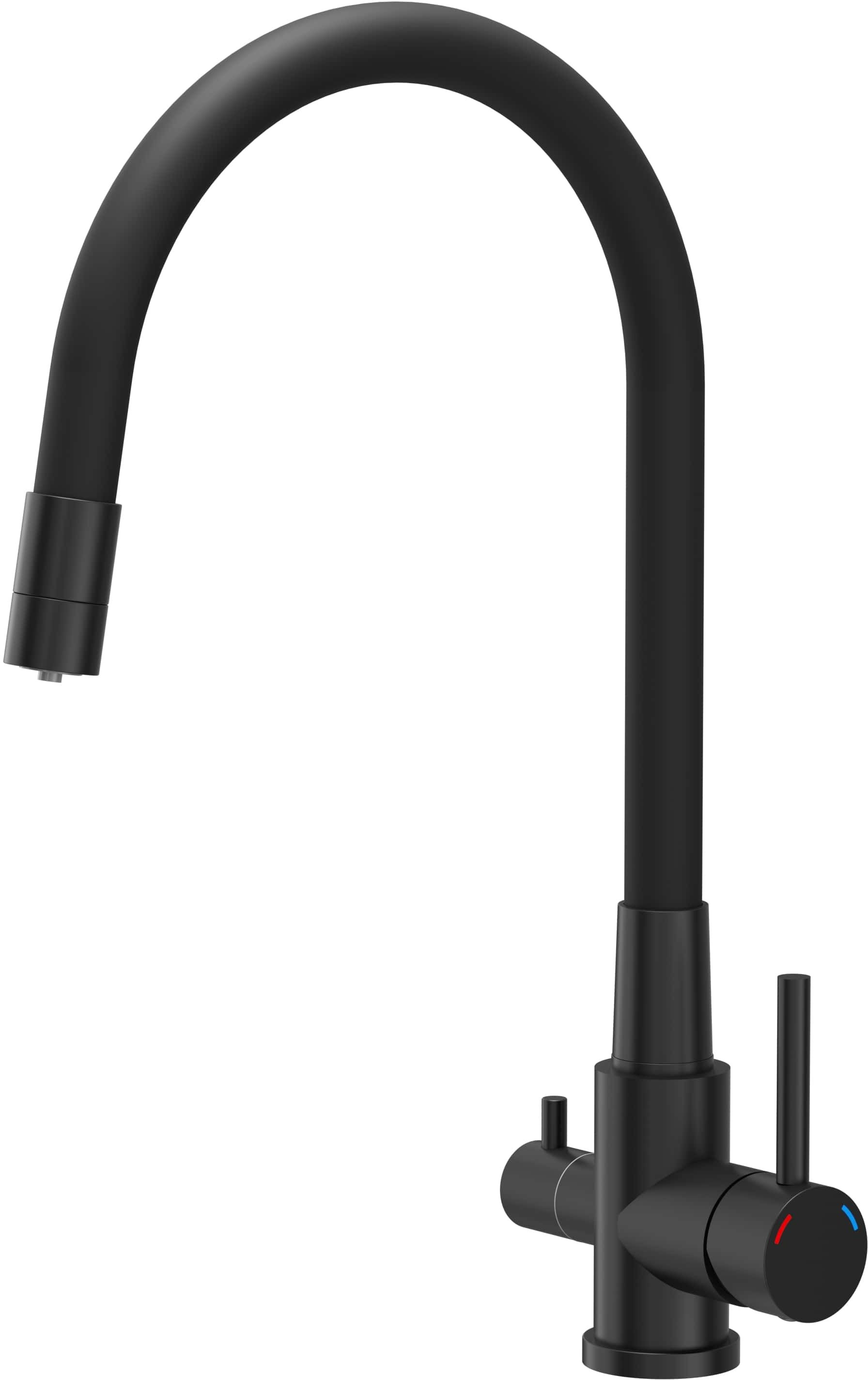 Quadron Agnes grifo para filtro de agua de pie negro 52141BLM
