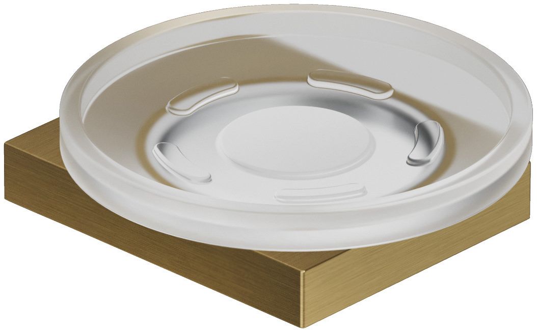 Kludi Vela C jabonera de pared blanco-oro 31985N0