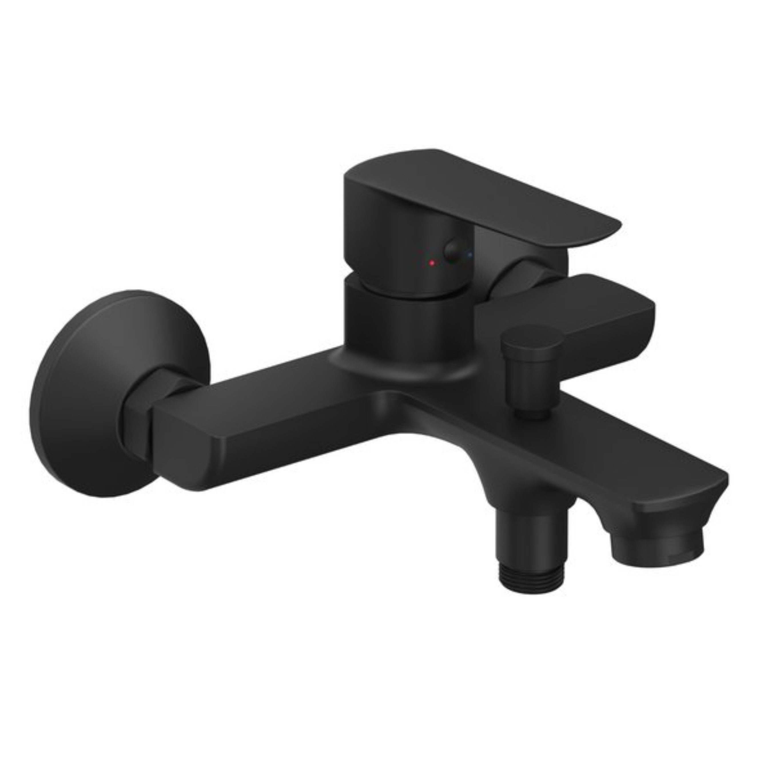 Ravak Life grifo de bañera y ducha a pared negro X070479
