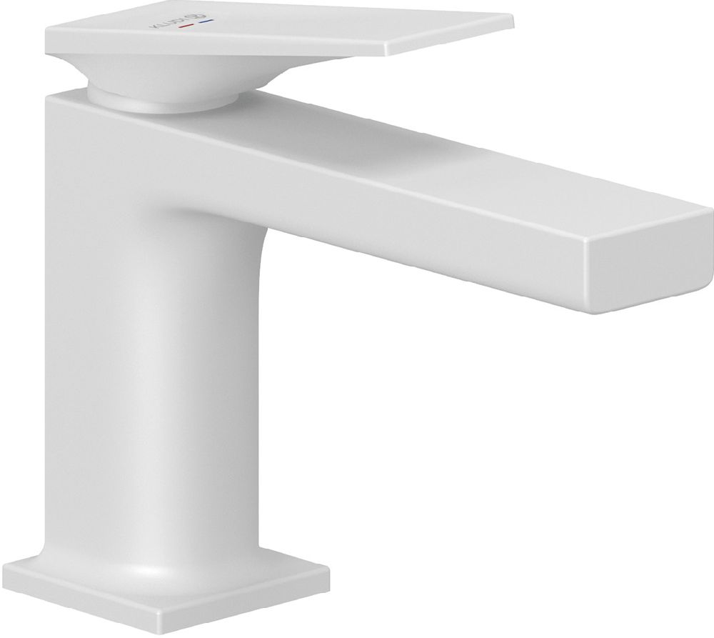 Kludi Decus grifo para lavabo de pie blanco 542905375