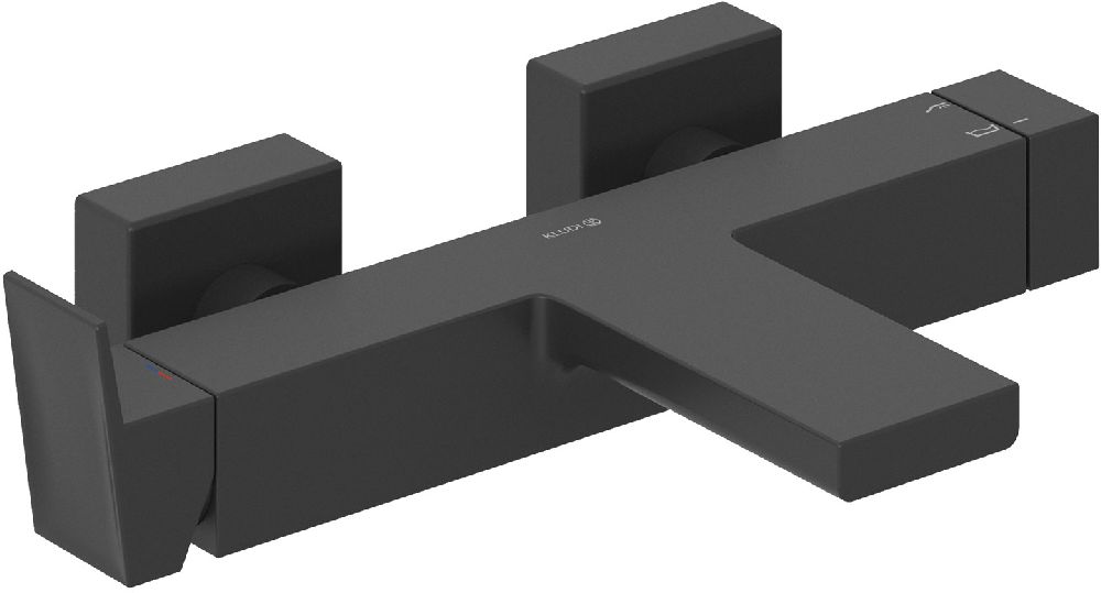 Kludi Decus grifo de bañera y ducha a pared negro 546913975